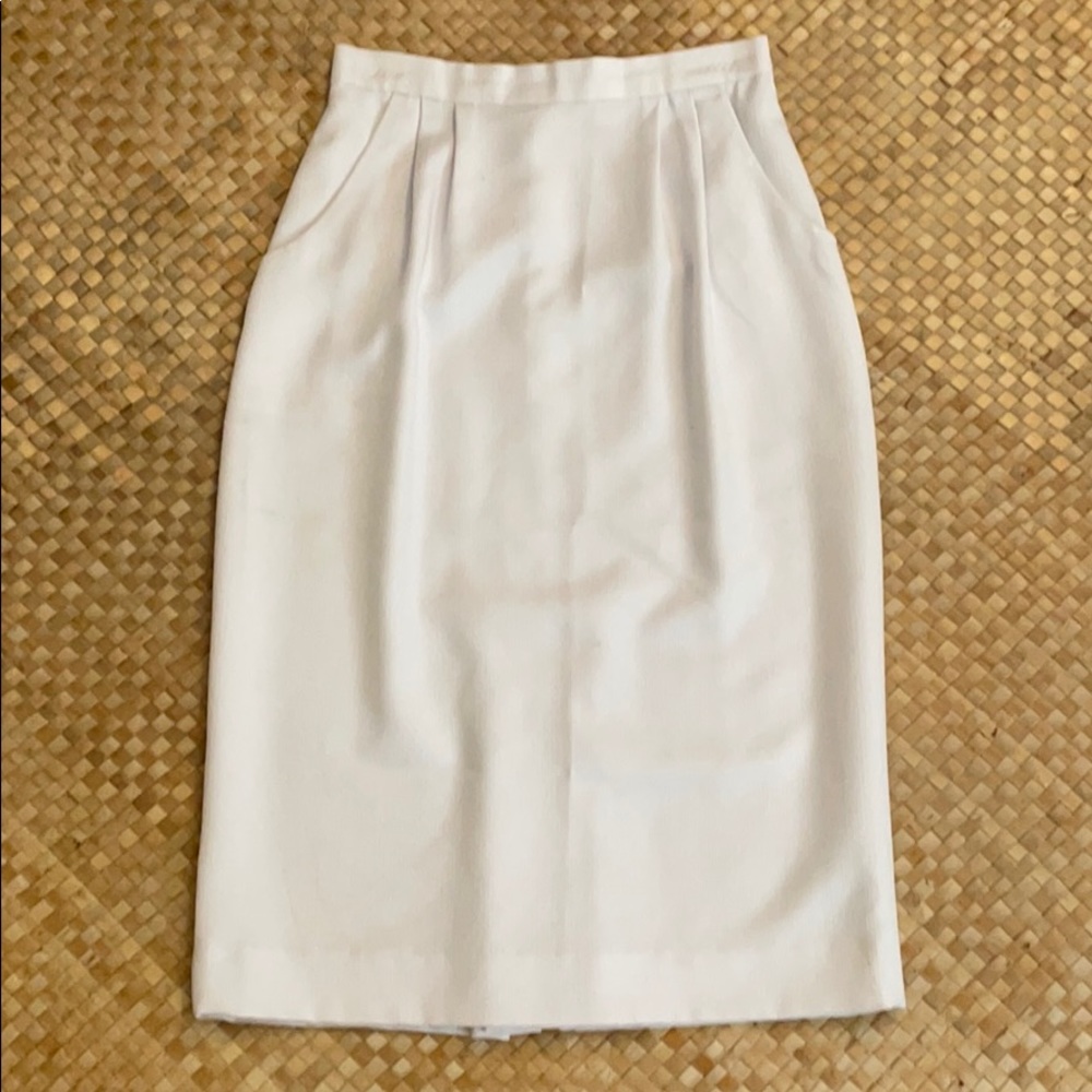White Pencil Skirt